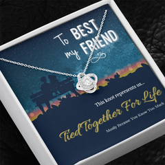 Love Knot Necklace - Best Friend - Humorous