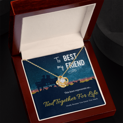 Love Knot Necklace - Best Friend - Humorous
